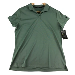 Nike Golf Dri-FIT Victory Polo Shirt Women's XL Green Performance Top NEW - Picture 1 of 9