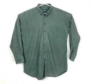 De colección. Camisa Woolrich Para Hombre XL Color Verde Salvia Gamuza Manga Larga Gruesa Hecha en EE. UU. - Imagen 1 de 10