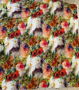 Designer Viscose Jersey TST Stoffe 0,80 Mtr. x 142 Breite Sehr Bunt - Bild 1 von 3