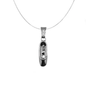 Collana scarpa ballerina argento925 ciondolo scarpetta danza classica e catenina - Imagen 1 de 5