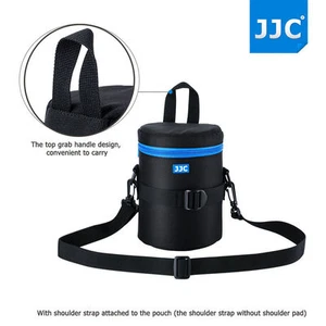 JJC 100x165mm Deluxe Lens Pouch Case Bag with 120cm Shoulder Strap fr CANON LENS - Picture 1 of 11