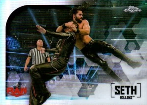 2020 Topps WWE Chrome Wrestling Card - Base Image Variations #IV-22 Seth Rollins - Picture 1 of 2