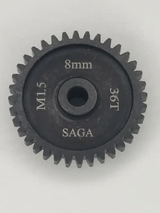 8mm bore Mod 1.5 Steel pinion gear 36t Sagacustomrc - Picture 1 of 2