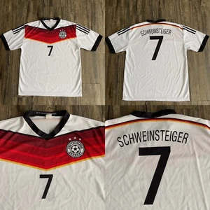 ALEMANIA 2014 SCHWEINSTEIGER #7 CAMISETA LOCAL NO OFICIAL ETIQUETA NB HECHA EN ITALIA BLANCA XL - Imagen 1 de 12