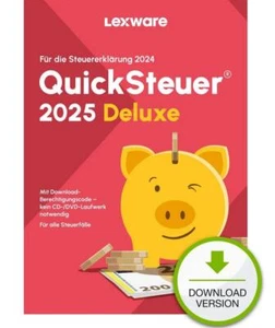QuickSteuer 2025 Deluxe (für Steuerjahr 2024), Private und gew. Steuer, Download - Bild 1 von 1