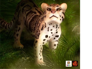 Wolkiger Leopard Spielzeug Modell Tier Figur von Mojo 387172 Cake Topper Neu - Bild 1 von 4