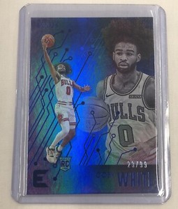 2019-20 Panini Chronicles - Essentials Blue #216 Coby White /99 (RC)
