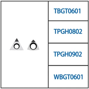 2*TBGT06 TPGH08 TPGH09 TPGH11 INSERTO DIAMANTE SUPERDURO PCD WBGT06 inserti alesati - Foto 1 di 11