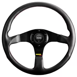 MOMO Tuner leather steering wheel 350mm NEW sport competition tuning drift - Picture 1 of 1