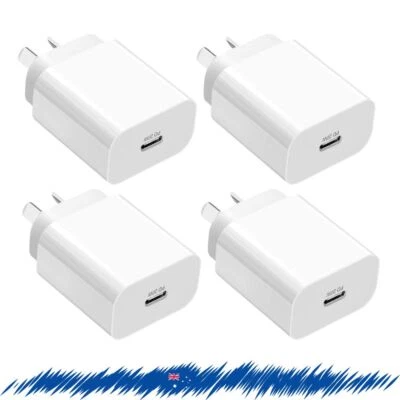 4 Pack 20W Fast Wall Charger Type C Adapter For iPhone 8-16 Note S8/S10/S20/S21+ - image 1 of 4