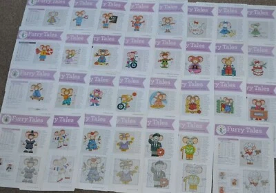 Furry Tales Mice Mouse Designs Cross Stitch Chart Drop Down Menu - Image 1 of 3