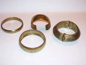 Vintage Antique Brass Bracelet Lot - WOW - Picture 1 of 5