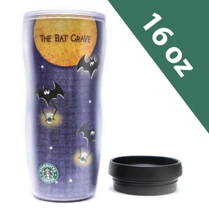 Vaso Halloween 2001 Starbucks 16 oz vintage con tapa | The Bat Crave | 168520 - Imagen 1 de 12