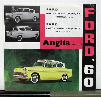 1960 年福特猎鹰银河 Fairlane Taunus Anglia 销售文件夹荷兰语和法语文本 — 第 1/3 张图片