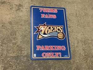 NBA Philadelphia 76ers Plastic Parking Sign 12x18 Size Phili Basketball FREESHIP - Picture 1 of 1