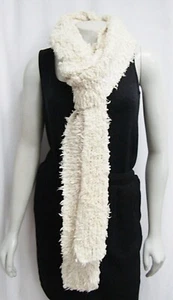 Bufanda Tejida Textura Cachemira Vintage LOUIS VUITTON Beige Crema Unisex Larga - Imagen 1 de 5