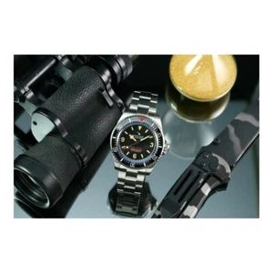 OceanX Sharkmaster-V Vintage Series 42mm Auto Men Diver Watch Black Dial VSMS531 - Afbeelding 1 van 5