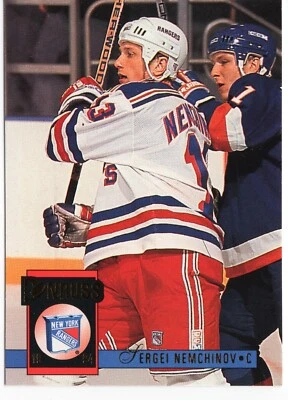 1993-94 Donruss - #214 SERGEI NEMCHINKOV NEW YORK RANGERS - Image 1 of 2