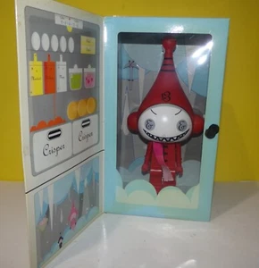 2005 Kidrobot Dalek Aka Ice-bots 10 Inch Red - Boxed New Shelf Wear - Picture 1 of 4