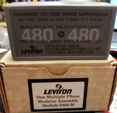 Leviton Module 2480-M Transient Voltage Surge Suppressor NEW - Image 1 of 3
