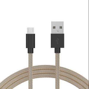 6Ft Micro USB Cable Braided Black/Gold - Just Wireless - Ships Fast - READ! - Picture 1 of 1