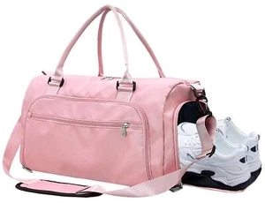 Gym Bag for Women & Men with Shoes Compartment & Wet Pocket Sports Travel Duf... - Picture 1 of 7