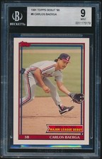 1991 Topps Debut '90 #8 Carlos Baerga major league 1990 BGS 9 Mint