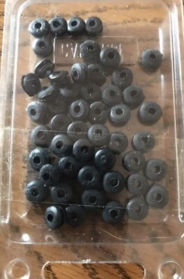 CALTERM Rubber Grommets 7/64” Inside cable hole Diameter Fits 3/16 ” Panel Hole Qty-50