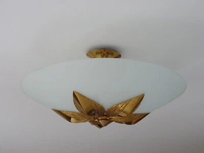 ancienne suspension ENVOL ceiling light MAISON CHARLES baguès jansen lunel 1970 - Photo 1/4