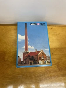 Kibri HO Scale City Buildings Kit Boiler House w/Chimney No.9821 Complete - Bild 1 von 5
