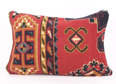 Funda de Almohada Kilim Bordada, Alfombra Turca Kilim Funda de Almohada, Almohada Decorativa Foto 1 de 4