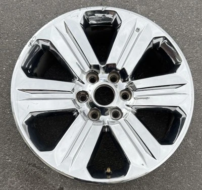 SINGLE 20 INCH WHEEL/RIM FORD KING RANCH F-150 2018-2020 OEM CHROME 10171 - Image 1 of 4