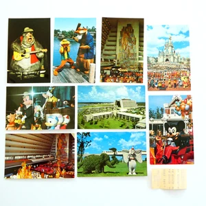 Lote de 9 postales de Walt Disney World 1978 con recibo County Bear Jamboree NUEVO - Imagen 1 de 6