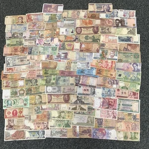 Sammlung von 100 x ausländischen Banknoten der Welt - alle verschieden LOT B - Bild 1 von 5