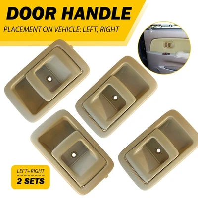 4x Manija de puerta interior izquierda y derecha para Toyota 4Runner 1996-2002/Tacoma 2001-2004 Foto 1 de 4