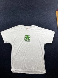 Laughing Squid Shirt Uomo XL Bianco Grafica Tee Fruit of the Loom Cotone Pesante - Foto 1 di 8