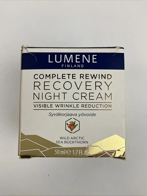 Crema de noche Lumene Complete Rewind Reovery Wild Arctic Sea Blackthron 1,7 fl oz Foto 1 de 4