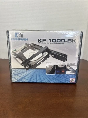 Kingwin KF-1000-BK 3.5" Internal Tray-Less Hot Swap Rack BRAND NEW SEALED - Image 1 of 3