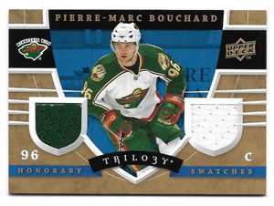 2008-09 Upper Deck Trilogy Honorary Swatches #HSPM Pierre-Marc Bouchard Jersey