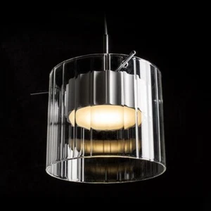 Lampadario Lampada ESTRA I a sospensione bianco vetro trasparente 230V LED 5W 30 - Foto 1 di 10