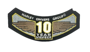 HOG Member Harley Davidson Owners Group Patch 10 Year Member - Bild 1 von 3