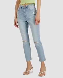 Vanilla Star Damen Junior blau distressed spitz zulaufend Jeans Hose Größe 15 A002 - Bild 1 von 2