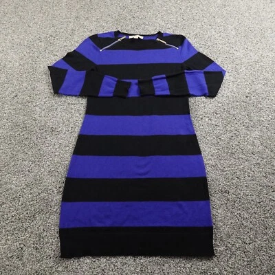 Michael Kors Suéter Mujer S Azul Negro Tejido Pullover Túnica Vestido Sudadera Foto 1 de 4