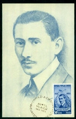 1953 Aviation,Aurel VLAICU,Airplane,Aviation Pioneer,Romania,1462,FDC/maxi card - Image 1 of 2
