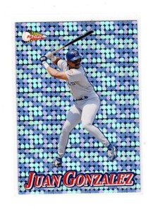 1994 Pacific Silver Prisms Circular #2 Juan Gonzalez NR-MT