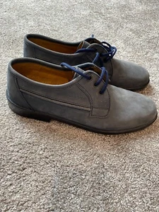 BALLY Real Leather Lace Up Shoes Size 42 UK 8. Blue Soft Leather.  VGC - Picture 1 of 4