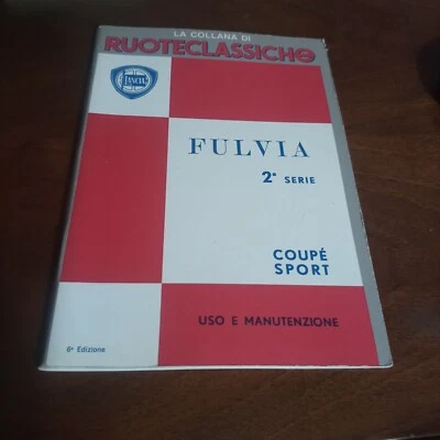 Libretto uso e manutenzione Lancia Fulvia Coupè II° serie - Immagine 1 di 4
