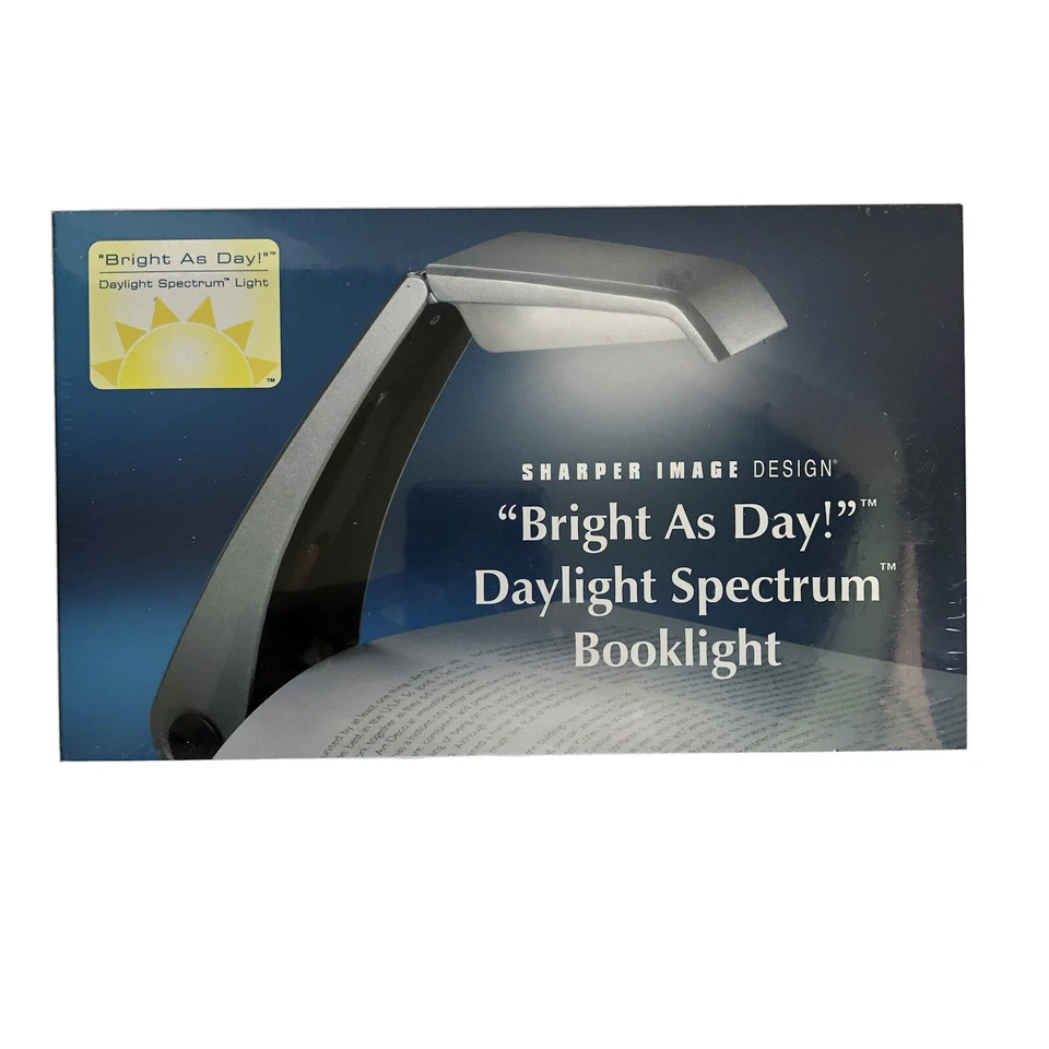 Sharper Image Design “Bright As Day” Daylight Spectrum BookLight Sealed Foto 1 de 4