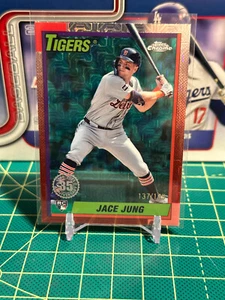 2025 Topps Jace Jung #T90C-148 Detroit Tigers MOJO CHROME AQUA REFRACTOR /199 - Picture 1 of 1