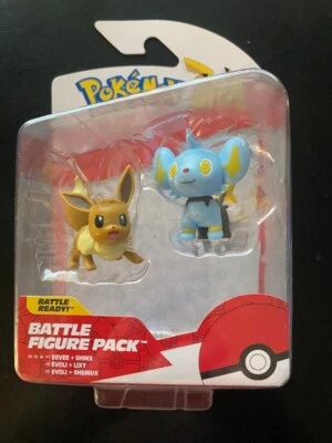 Novos bonecos de batalha Pokemon EEVEE & SHINX pacote com 2 - Imagem 1 de 2